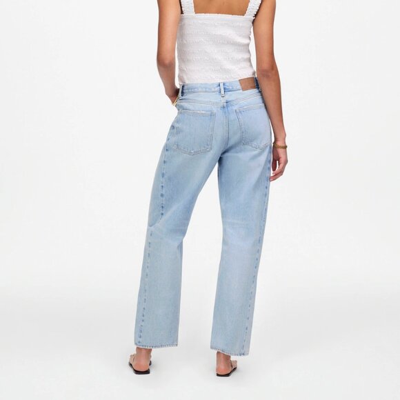 Madewell Pieced Barrel-Leg Jeans Sz 31 - Picture 5 of 16